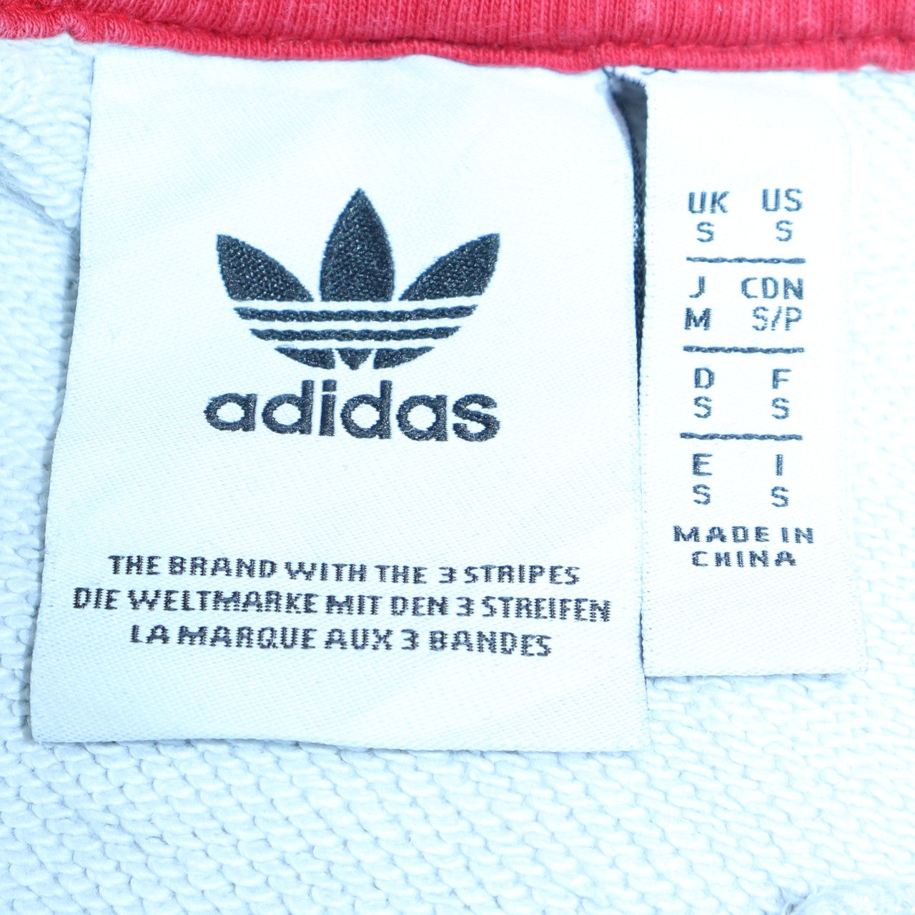 Mens UK Size S adidas Grey Pullover Hoodie