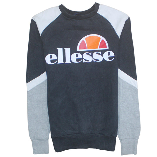 Womens UK Size 6 Ellesse Black Pullover Sweatshirt