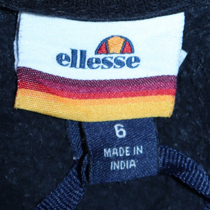 Womens UK Size 6 Ellesse Black Pullover Sweatshirt