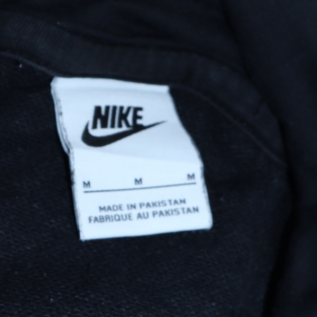 Mens UK Size M Nike Black Pullover Hoodie