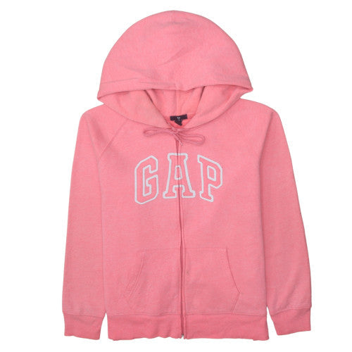 Womens UK Size XL GAP Pink Full Zip Hoodie