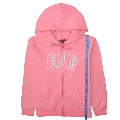 Womens UK Size XL GAP Pink Full Zip Hoodie