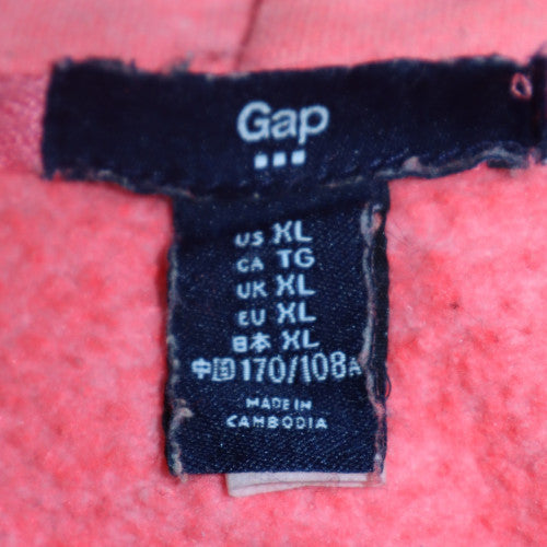 Womens UK Size XL GAP Pink Full Zip Hoodie