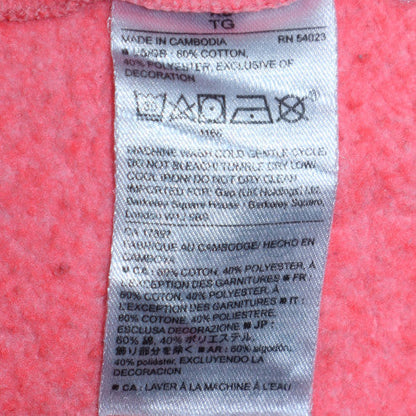 Womens UK Size XL GAP Pink Full Zip Hoodie
