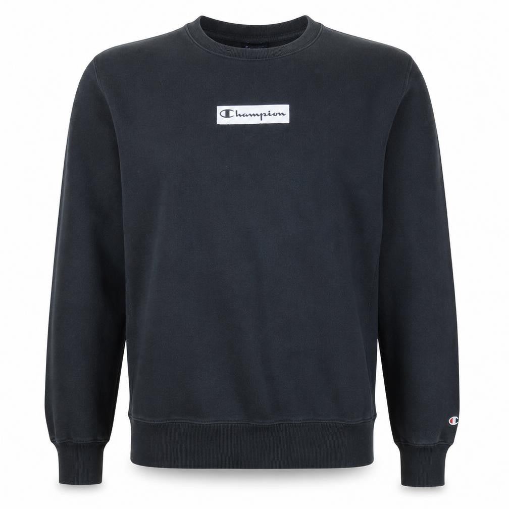 Mens UK Size L Champion Black Pullover Sweatshirt