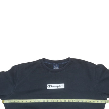 Mens UK Size L Champion Black Pullover Sweatshirt