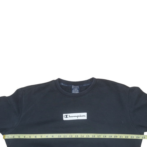 Mens UK Size L Champion Black Pullover Sweatshirt