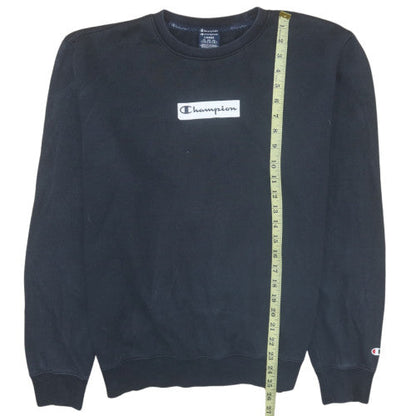Mens UK Size L Champion Black Pullover Sweatshirt