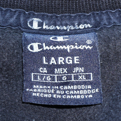Mens UK Size L Champion Black Pullover Sweatshirt