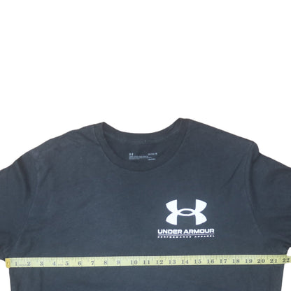 Under Armour Men's Black Large Logo Graphic Sports T-Shirt