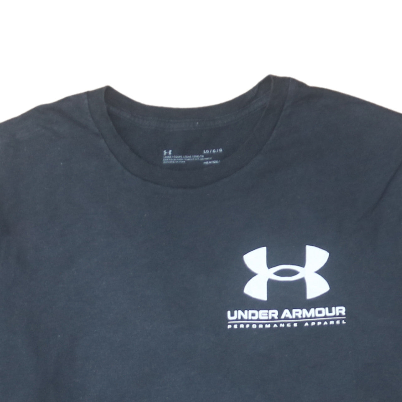 Under Armour Men's Black Large Logo Graphic Sports T-Shirt