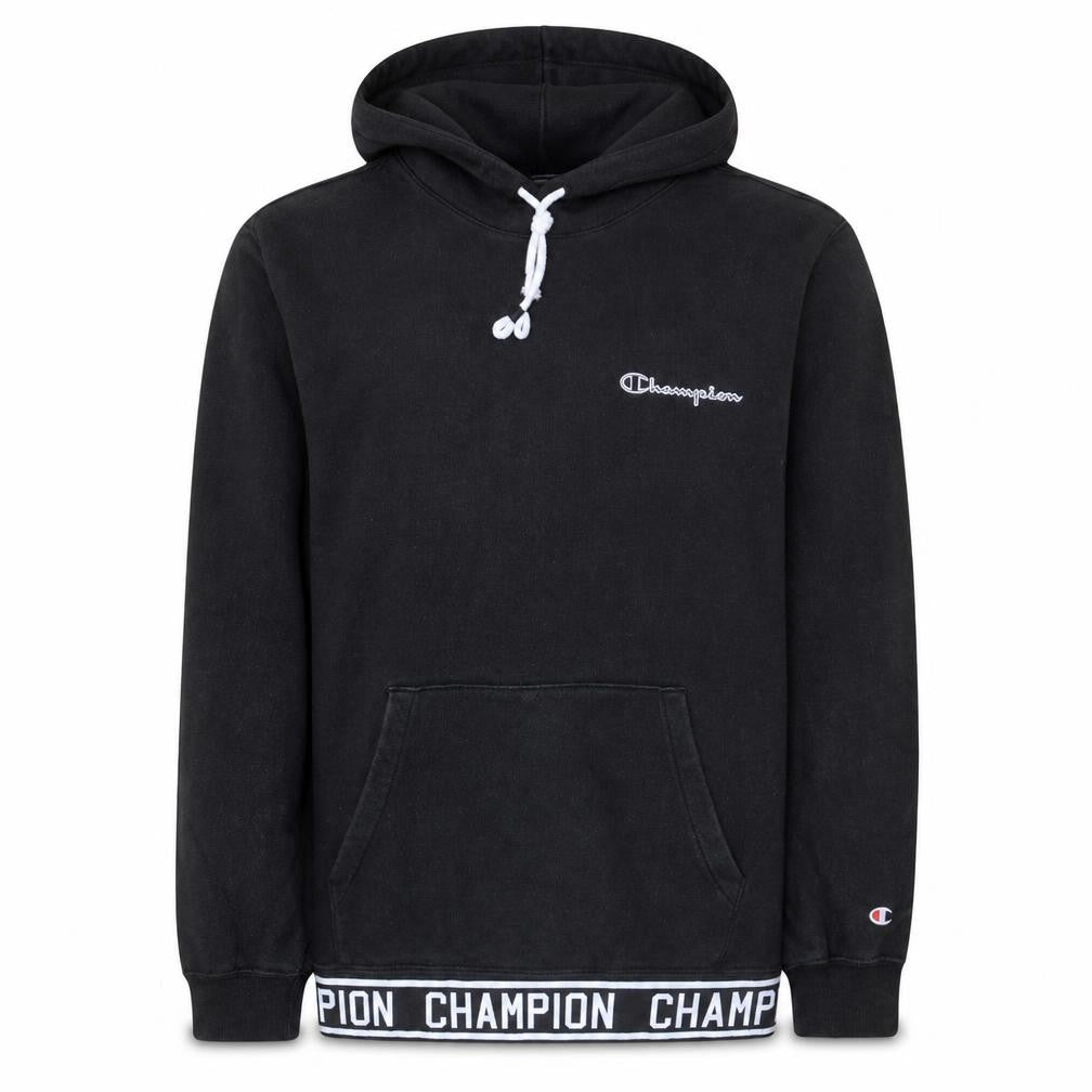 Mens UK Size L Champion Black Pullover Hoodie