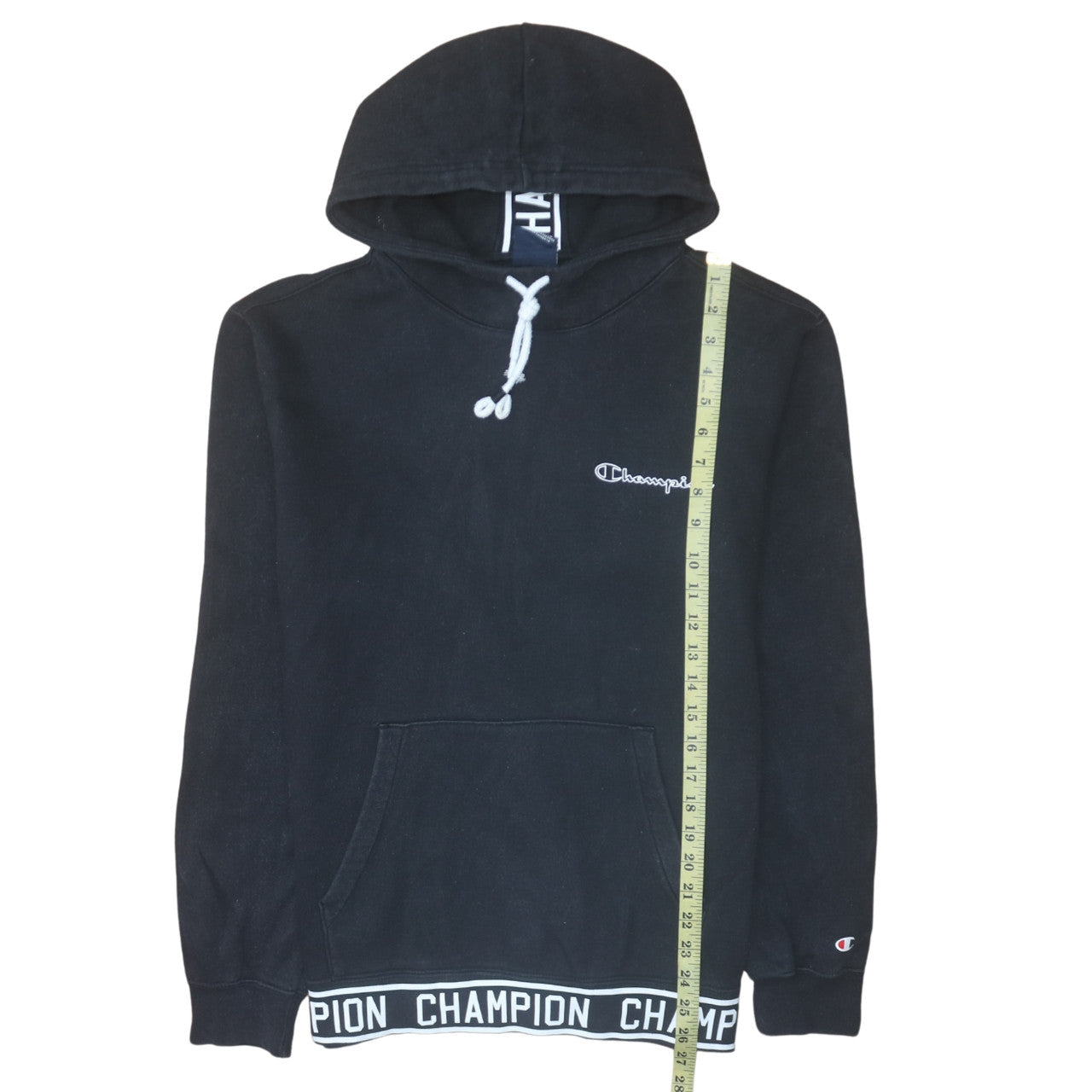Mens UK Size L Champion Black Pullover Hoodie