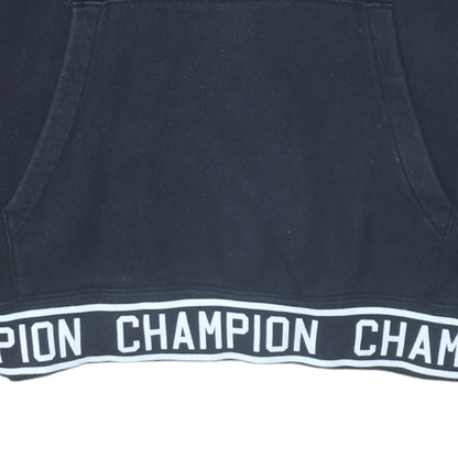 Mens UK Size L Champion Black Pullover Hoodie