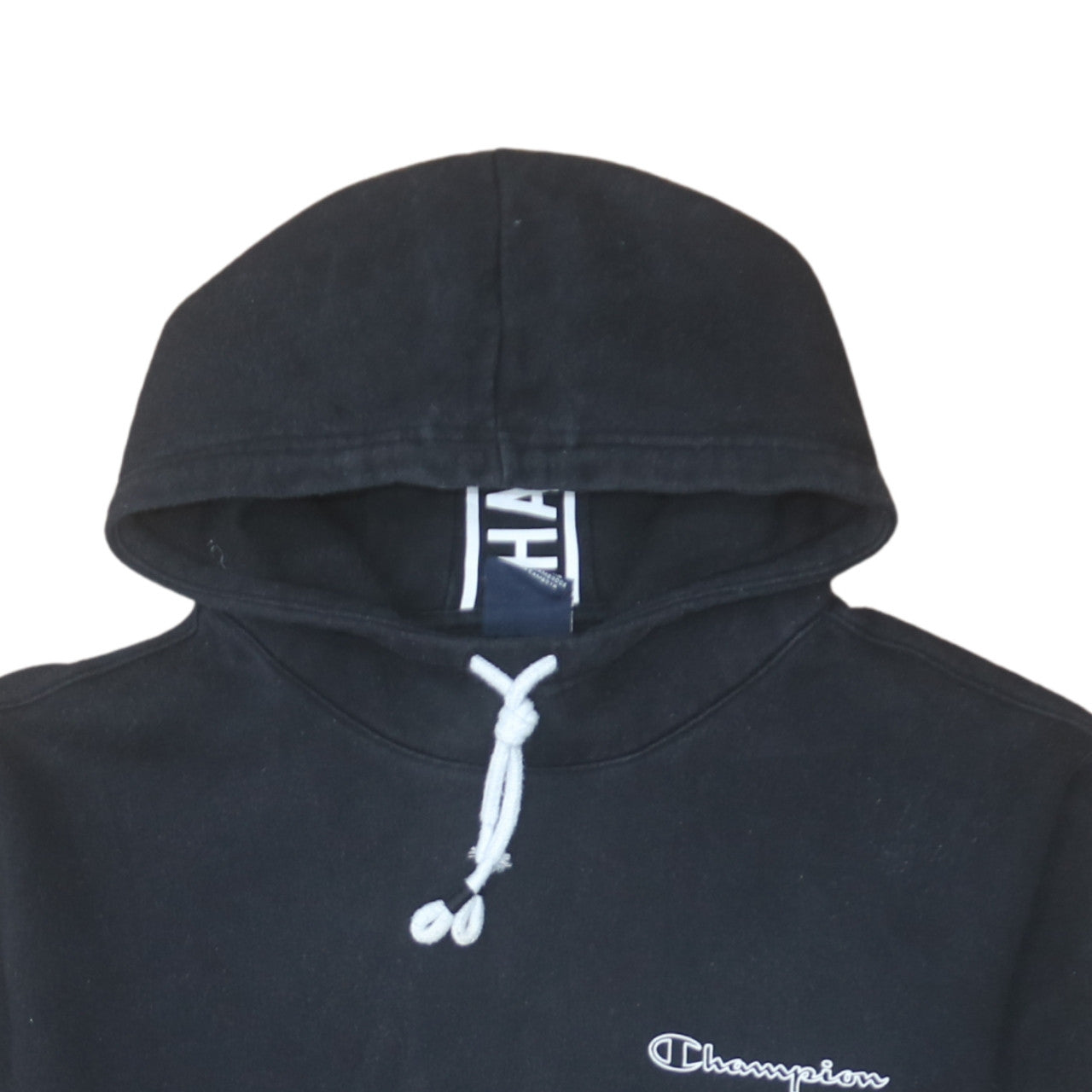 Mens UK Size L Champion Black Pullover Hoodie