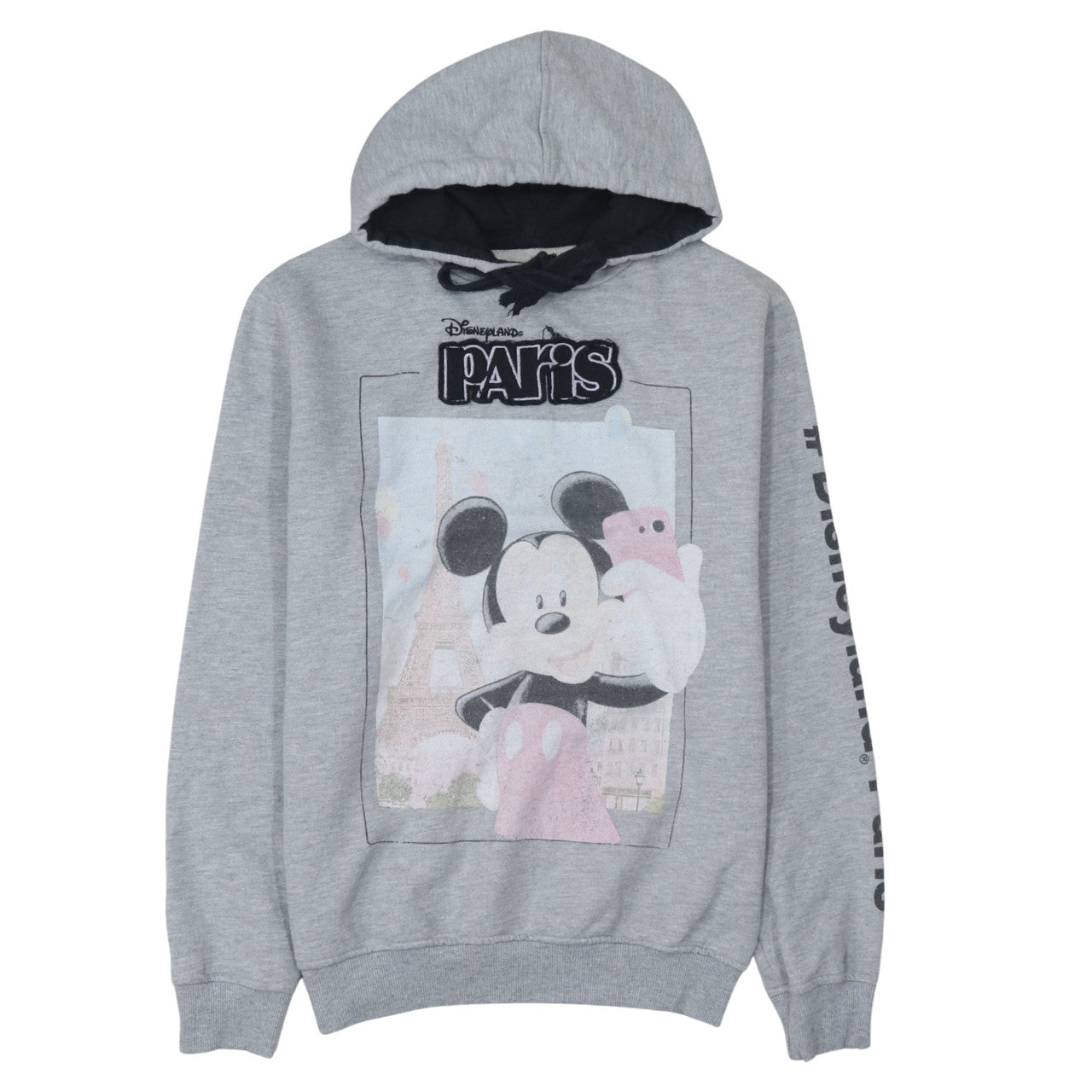 Womens UK Size M Disneyland Paris Grey Pullover Hoodie