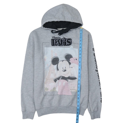 Womens UK Size M Disneyland Paris Grey Pullover Hoodie