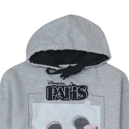 Womens UK Size M Disneyland Paris Grey Pullover Hoodie