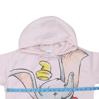 Womens UK Size XS Disney Pink Pullover Hoodie