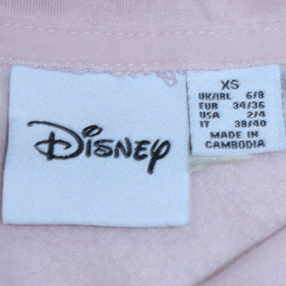 Womens UK Size XS Disney Pink Pullover Hoodie