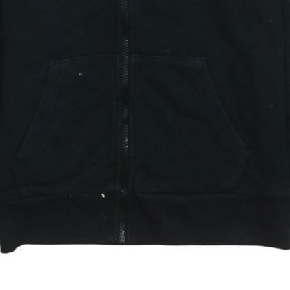 Converse Boys Black Full Zip Hoodie 12-13 Years Logo Fleece Sweatshirt