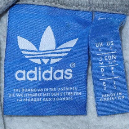 Mens UK Size S Adidas Grey Pullover Hoodie
