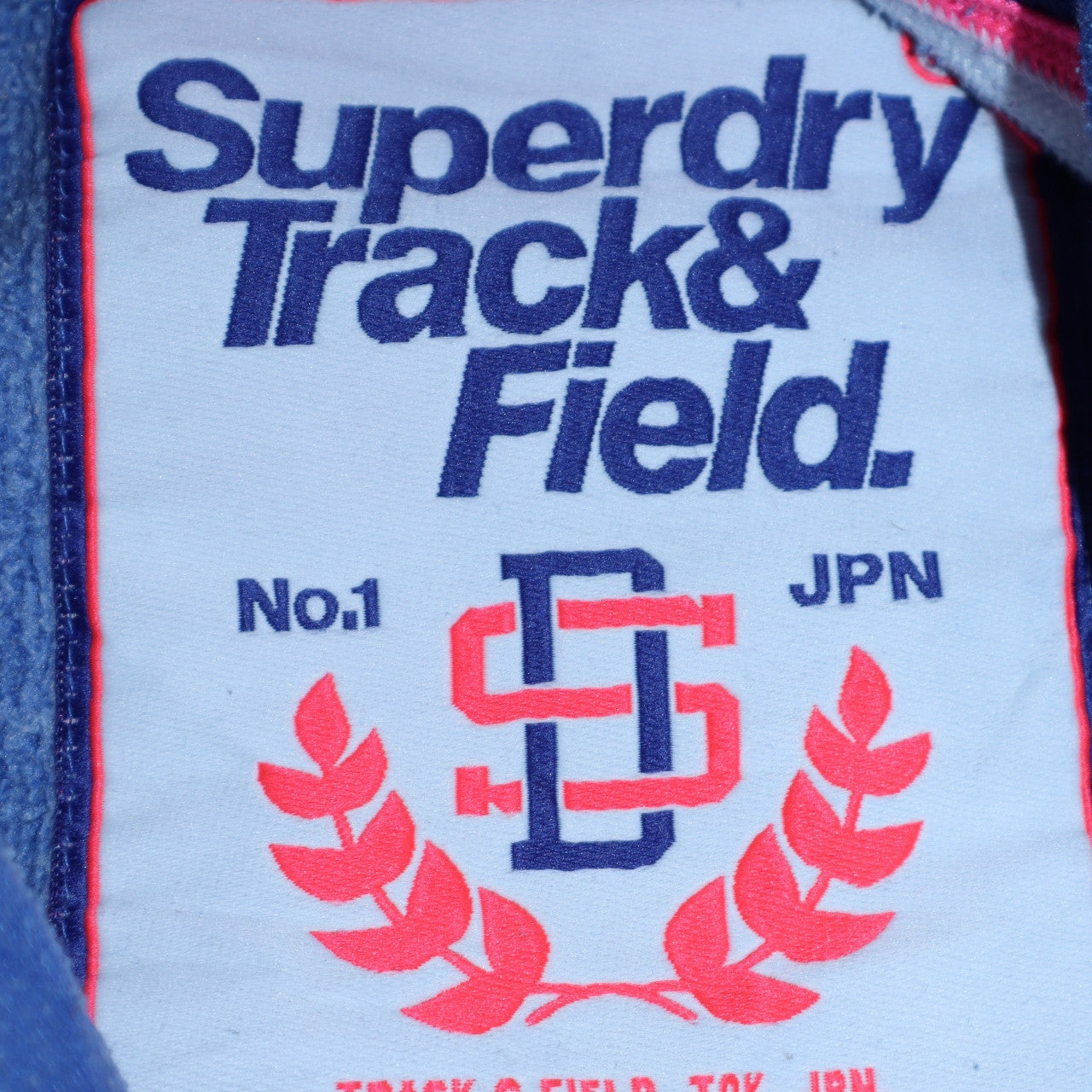 Womens UK Size M Superdry Blue Pullover Hoodie
