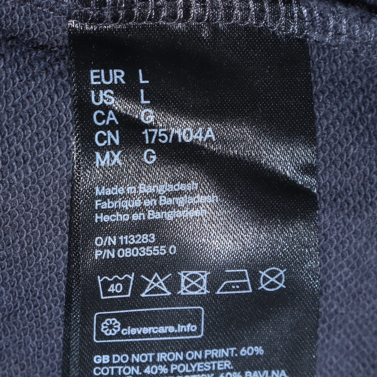 Womens UK Size L H&M Blue Pullover Sweatshirt