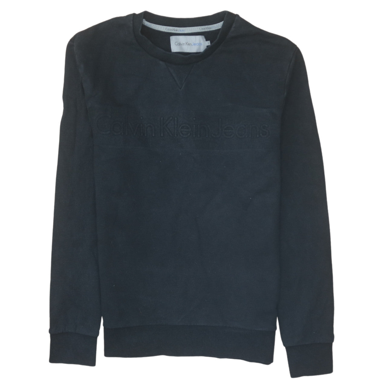 Mens UK Size S Calvin Klein Jeans Black Pullover Sweatshirt