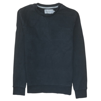 Mens UK Size S Calvin Klein Jeans Black Pullover Sweatshirt