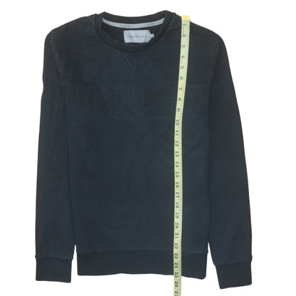 Mens UK Size S Calvin Klein Jeans Black Pullover Sweatshirt