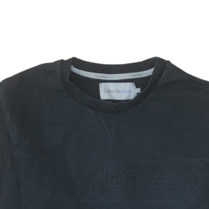 Mens UK Size S Calvin Klein Jeans Black Pullover Sweatshirt