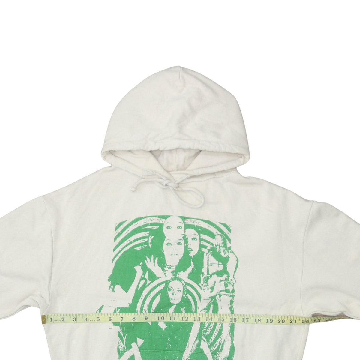 Womens UK Size XS Subdued White Pullover Hoodie