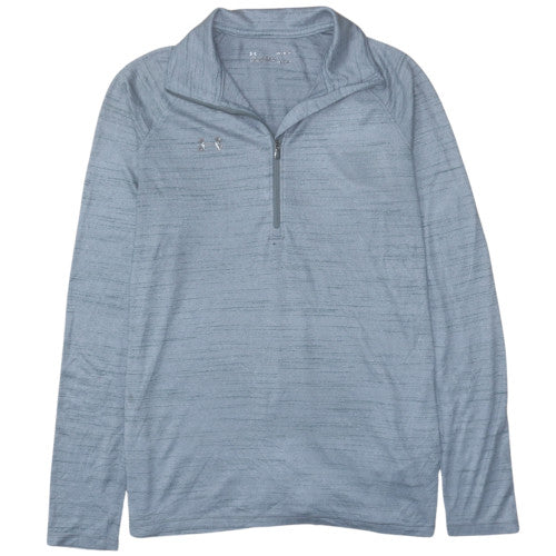 Mens UK Size M Under Armour Blue Pullover Sweatshirt