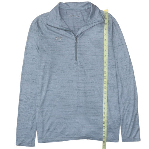 Mens UK Size M Under Armour Blue Pullover Sweatshirt