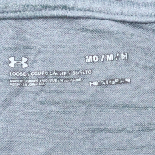 Mens UK Size M Under Armour Blue Pullover Sweatshirt