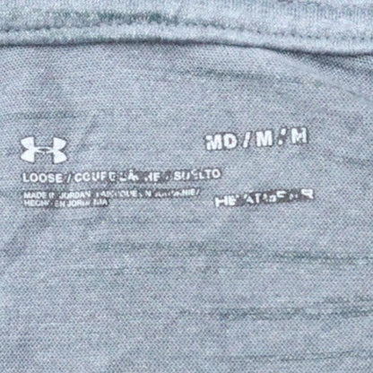 Mens UK Size M Under Armour Blue Pullover Sweatshirt