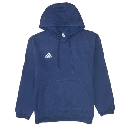 Mens UK Size 2XL Adidas Blue Pullover Hoodie