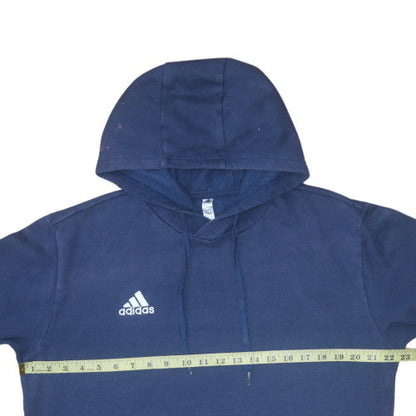 Mens UK Size 2XL Adidas Blue Pullover Hoodie