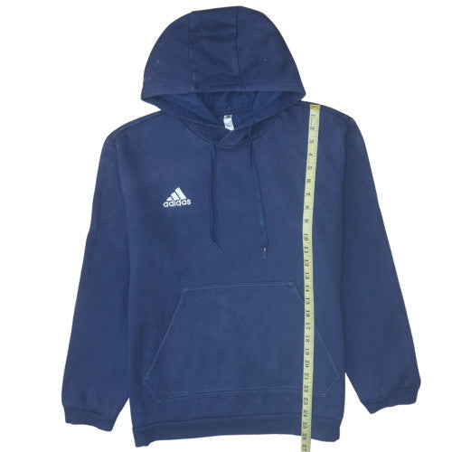 Mens UK Size 2XL Adidas Blue Pullover Hoodie