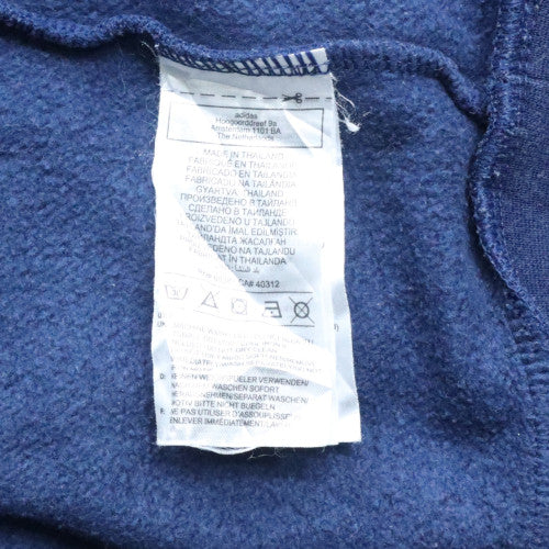 Mens UK Size 2XL Adidas Blue Pullover Hoodie