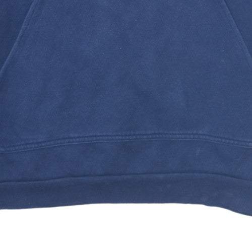 Mens UK Size 2XL Adidas Blue Pullover Hoodie