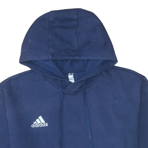 Mens UK Size 2XL Adidas Blue Pullover Hoodie