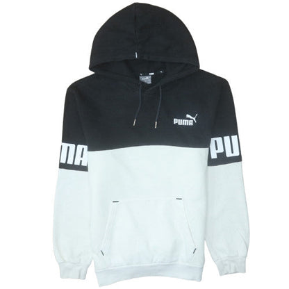 Mens UK Size L Puma Black Pullover Hoodie