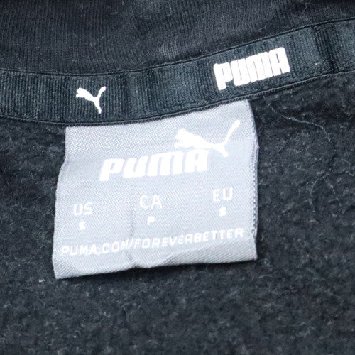 Mens UK Size L Puma Black Pullover Hoodie