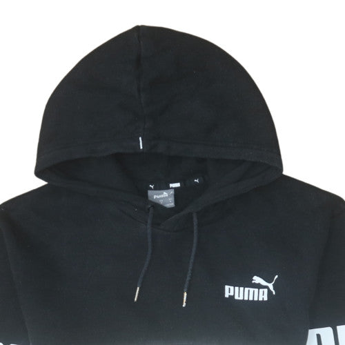 Mens UK Size L Puma Black Pullover Hoodie