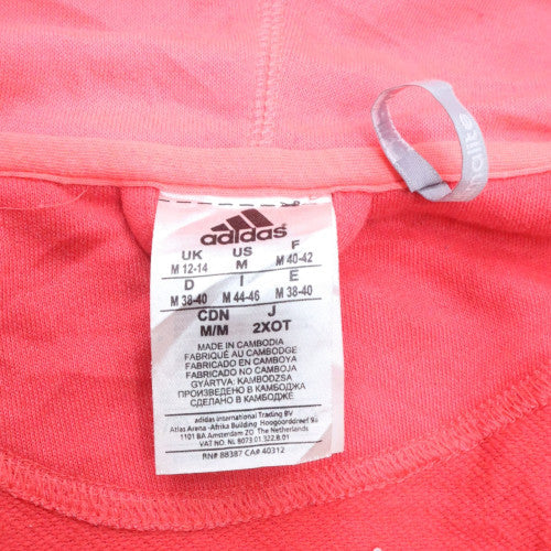 Womens UK Size 12 Adidas Pink Full Zip Hoodie
