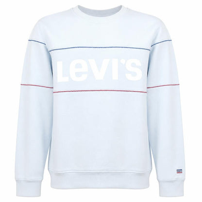Mens UK Size M Levi's White Pullover Sweatshirt