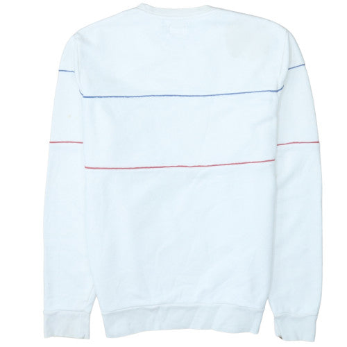 Mens UK Size M Levi's White Pullover Sweatshirt