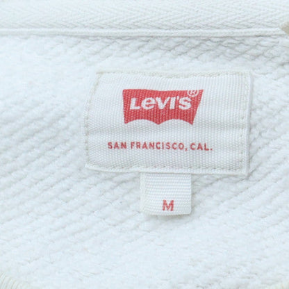 Mens UK Size M Levi's White Pullover Sweatshirt